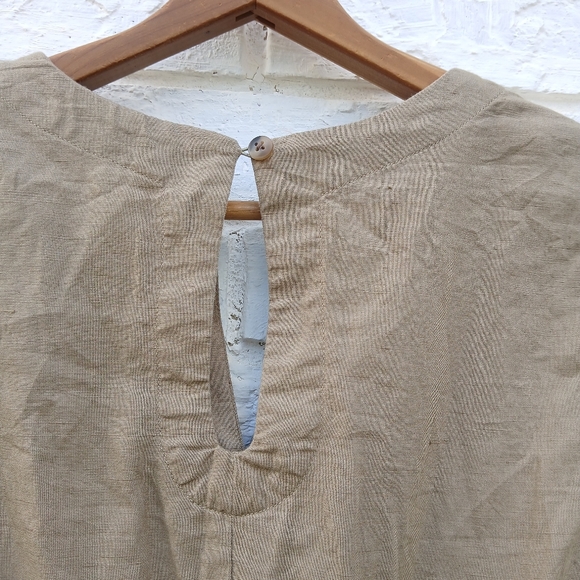 Pact Organic Cotton Linen Canopy Notch Neck Dress - Picture 9 of 10